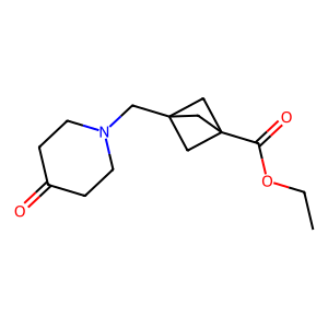 ethyl 3-[(4-oxopiperidin-1-yl)methyl]bicyclo[1.1.1]pentane-1-carboxylate
